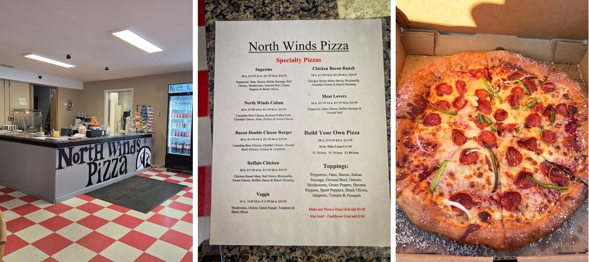 Northwinds Pizza Menu