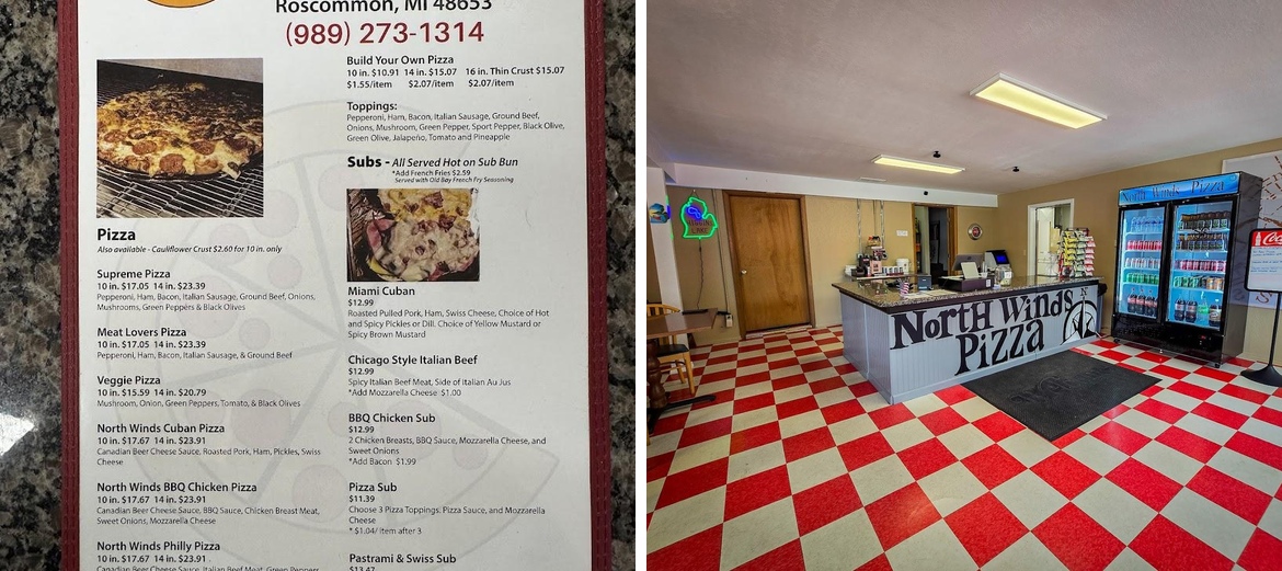 Northwinds Pizza Menu