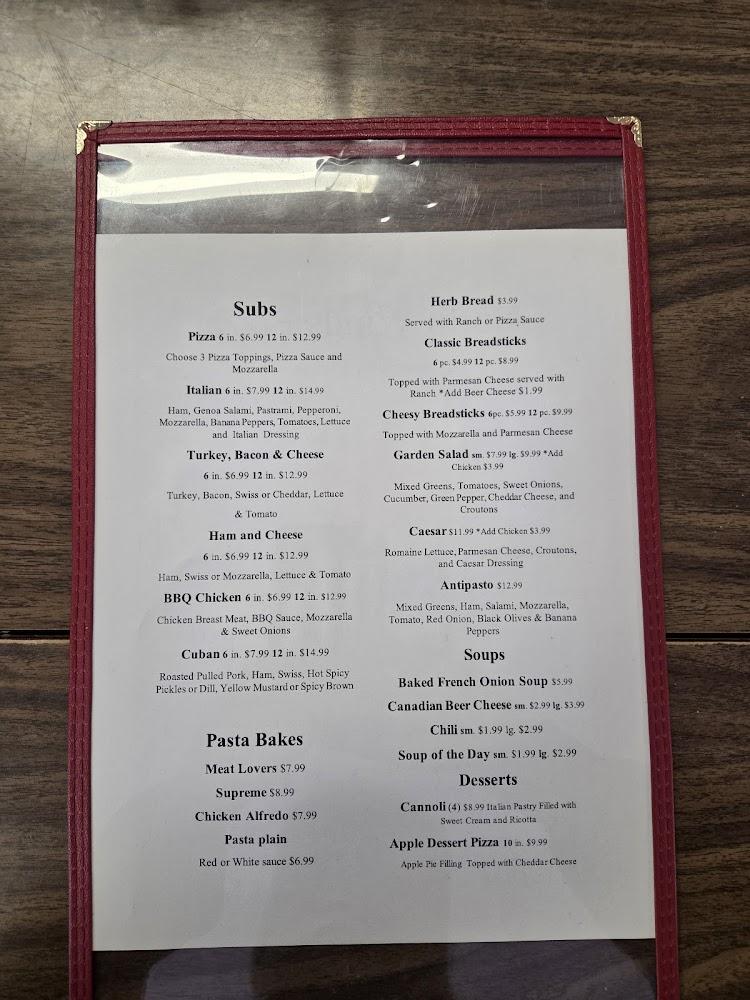 Northwinds Pizza Menu image 3